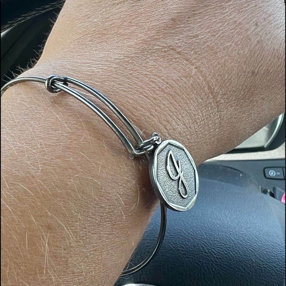 Alex and Ani Initial J Bangle